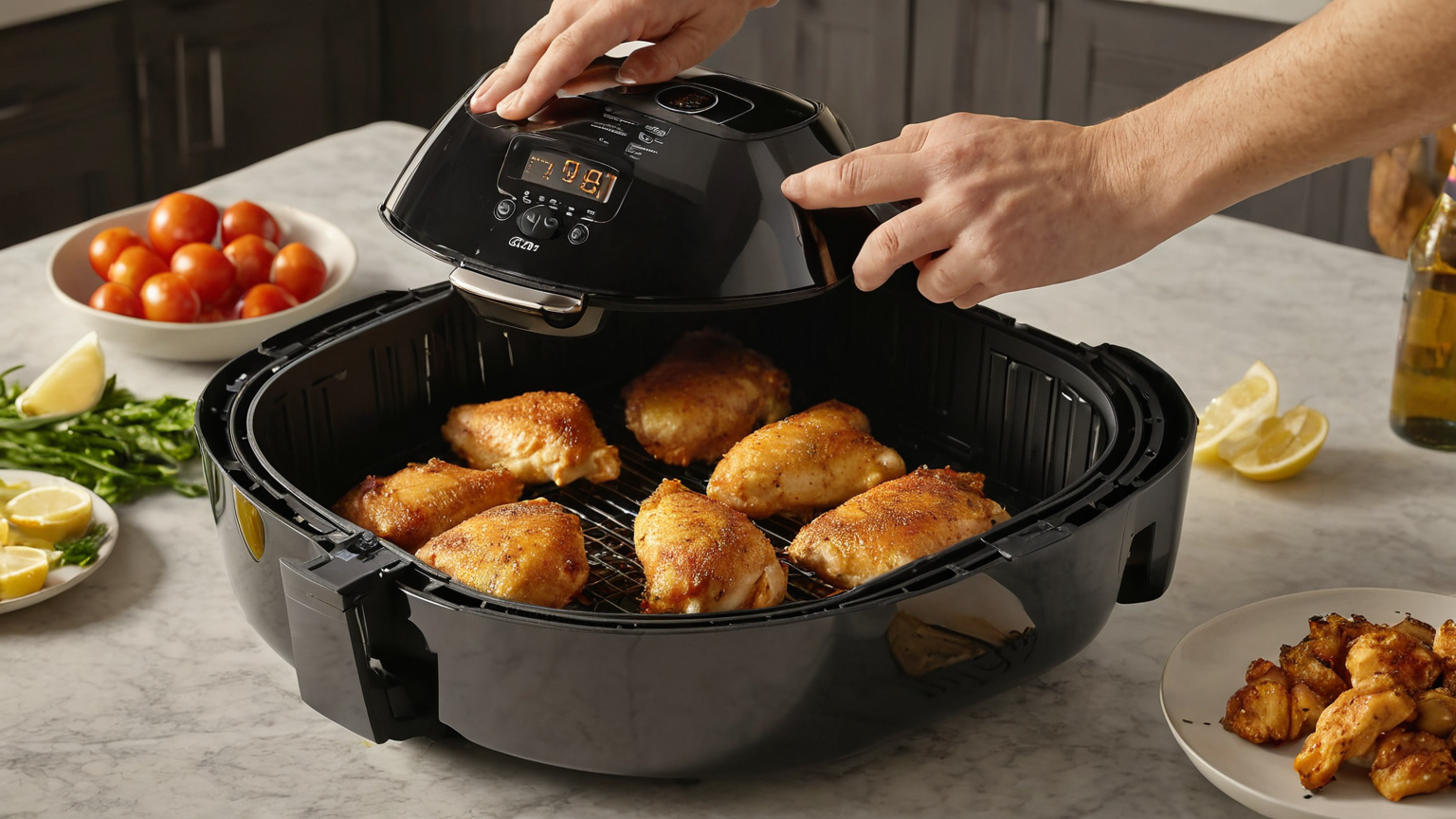 Single layer air fryer basket