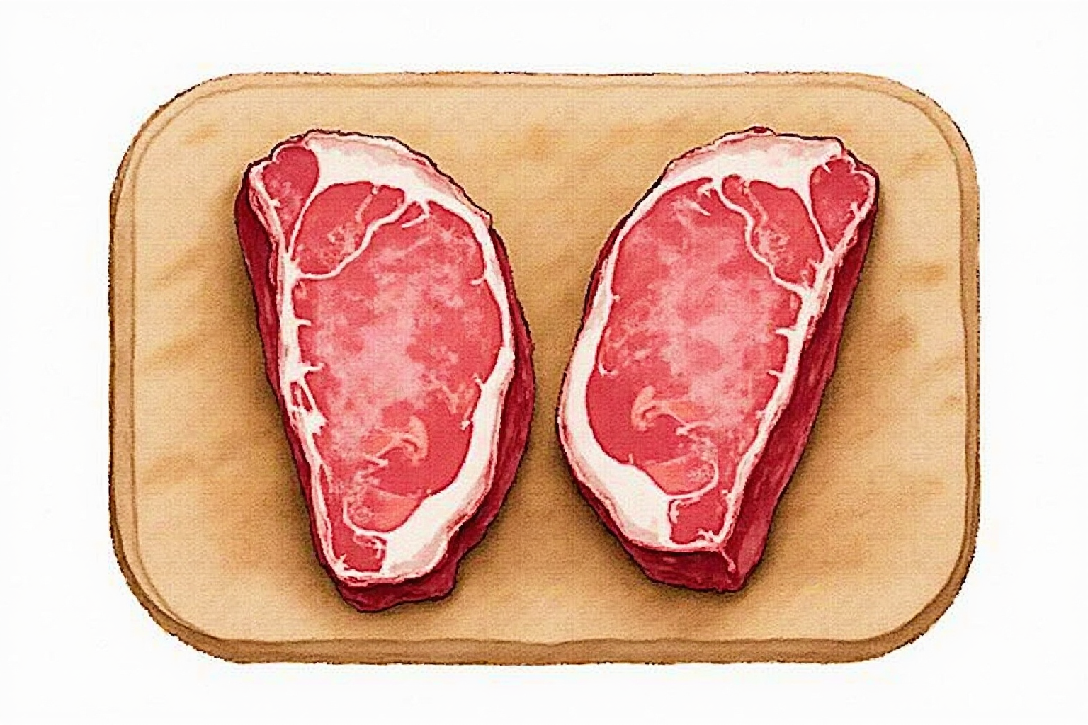 Side-by-side sliced steaks rested vs cut immediately