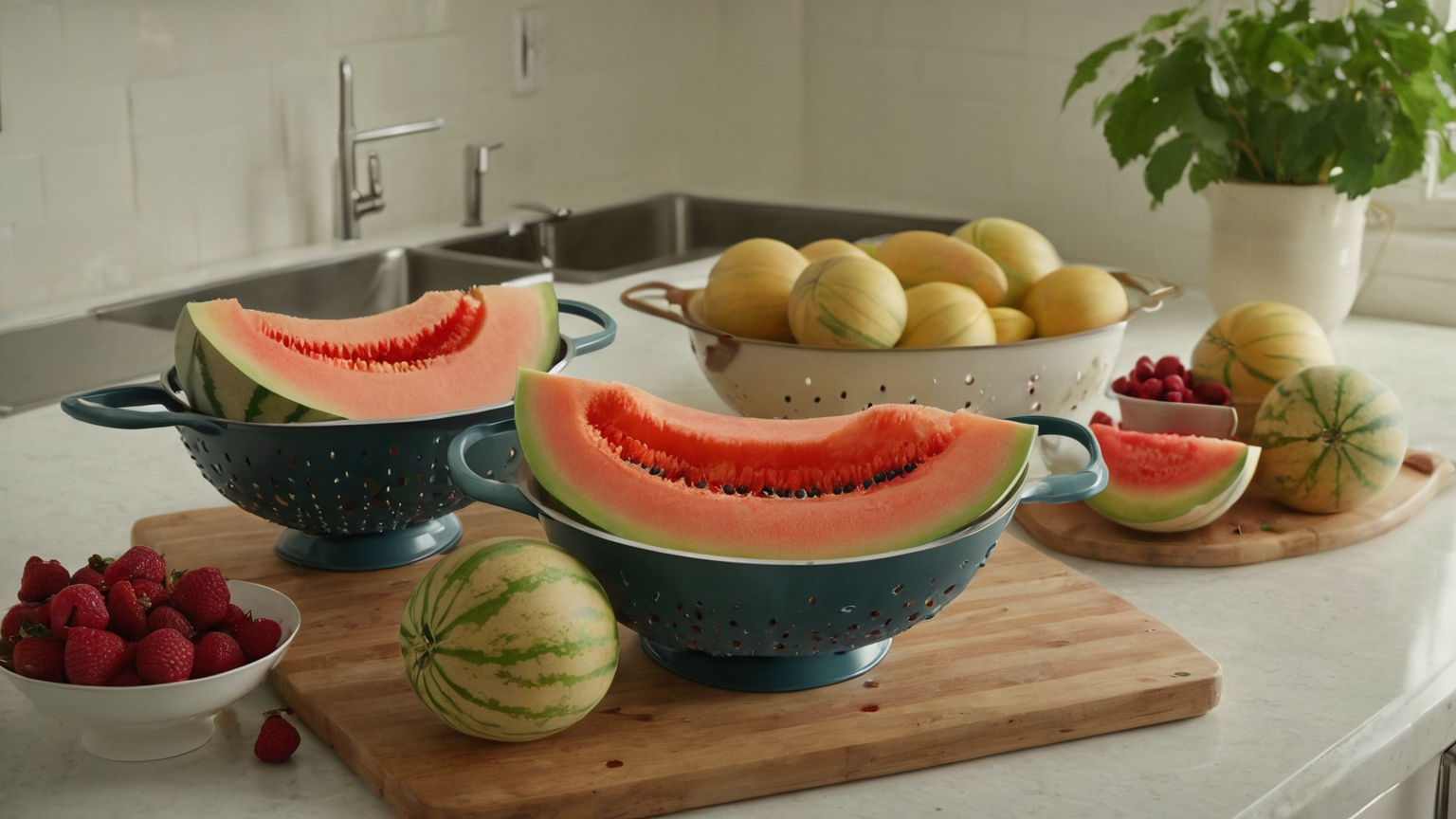 Cut Melon and Berry Summer Fridge Food Safety Routine