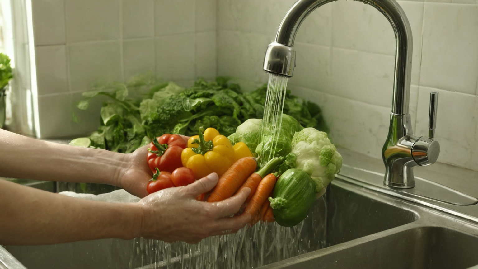 Rinsing produce